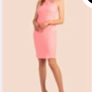 Trina Turk Sleeveless Coral-Pink Sheath Dress